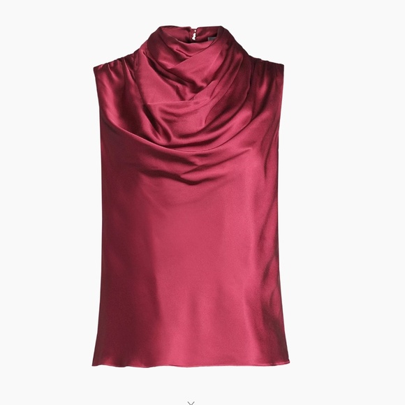 Aiifos - Leah Draped Satin Blouse - S - Picture 2 of 2